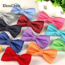 Досуг Детская бабочка полиэстера красного, зеленого, розового цвета в горошек с завязкой бабочка Papillon галстук-бабочка, фиолетовая, коричневая куртка, детская одежда для представлений, галстуки