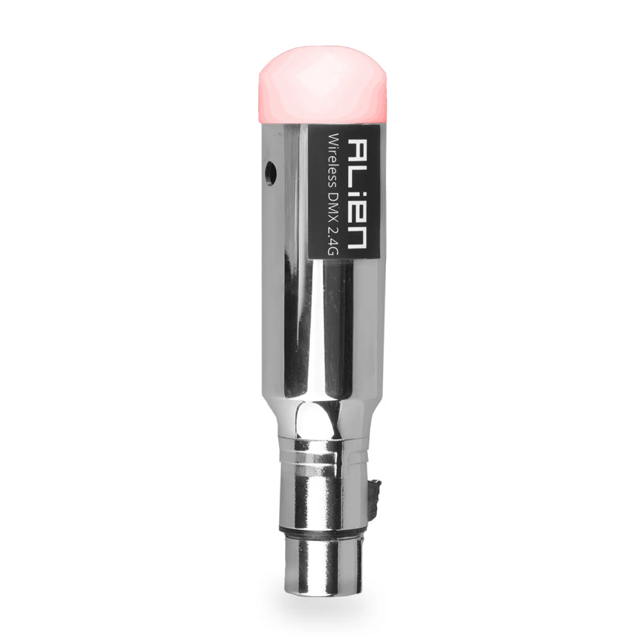 Billig ALIEN 2,4G ISM DMX512 Dfi Controller Wiederaufladbare Drahtlose Empfänger Eingebaute Batterie Sender 3 Pin XLR für DMX Bühne Lichter
