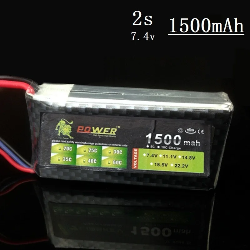 7,4 v 11,1 v 14,8 v перезаряжаемые батареи для RC Halicopter самолетов 1500mAh 2s 3s 4S литиевая батарея 7,4 v 11,1 v RC Lipo батарея