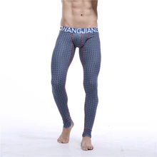 AIIOU зима для мужчин теплые длинные Джон брюки для девочек хлопок термальность тонкий печати мужчин термальность нижнее бельё девоч