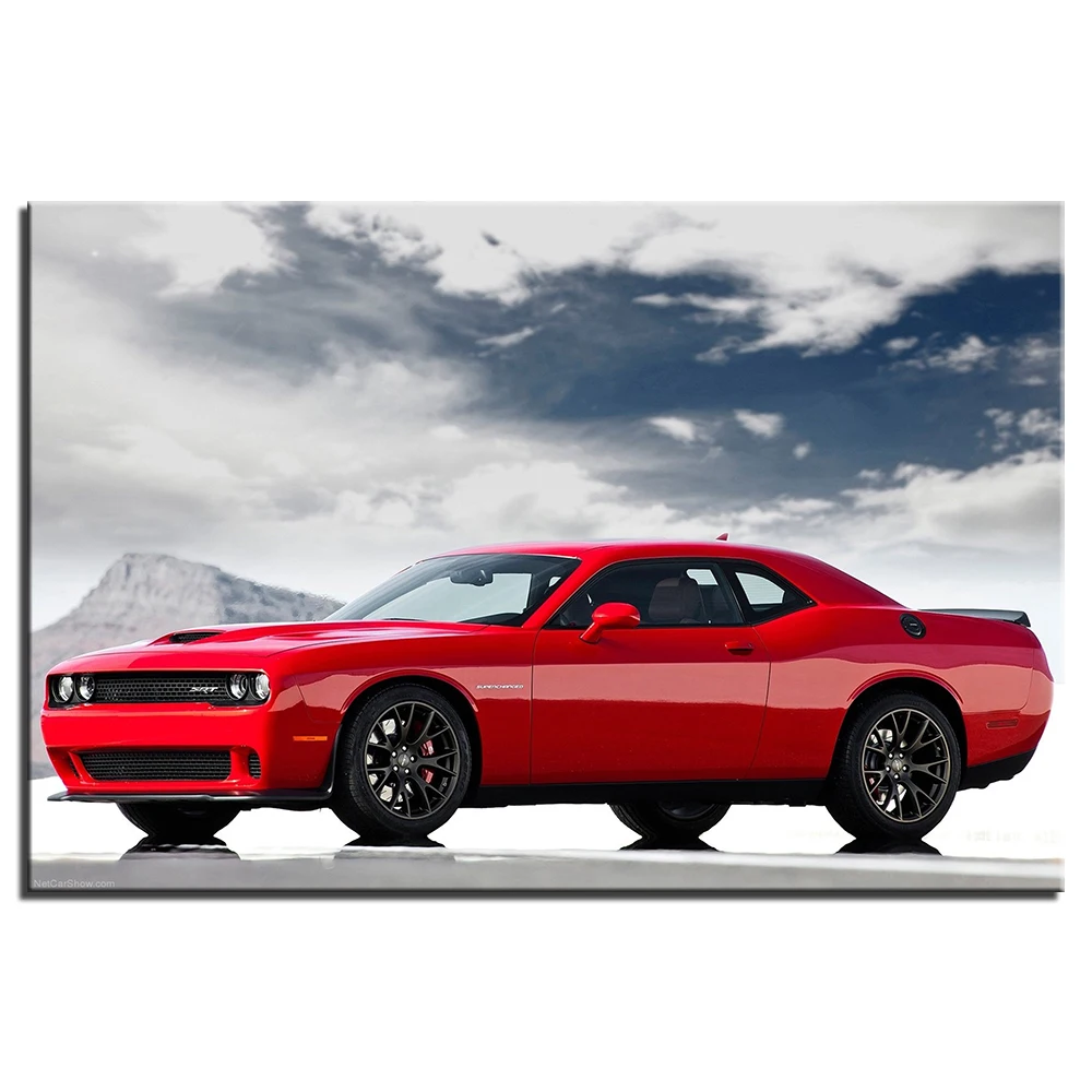 Dodge Challenger SRT Hellcat постер и принты Картина на холсте украшение стену для гостиной DIY