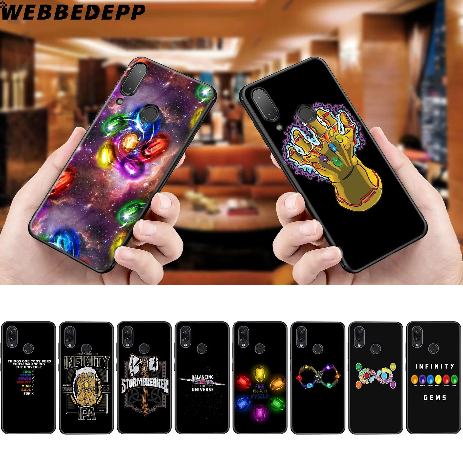 WEBBEDEPP перчатки Таноса Stormbreaker мягкий чехол для Xiaomi Redmi K20 7A 4A 4X 5 5A 6 6A S2 Note 8 4 7 Pro Plus Prime