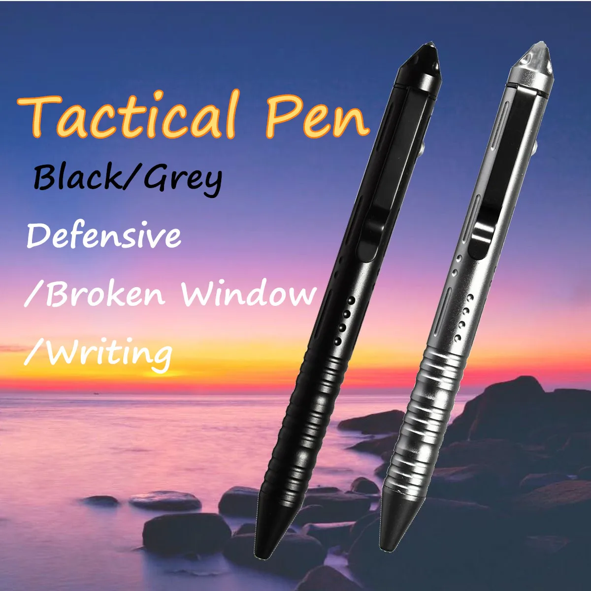 Портативный многоцелевой Противоскользящий личный выживания тактический ручка инструмент военный экстренный случай, ручка стеклянный