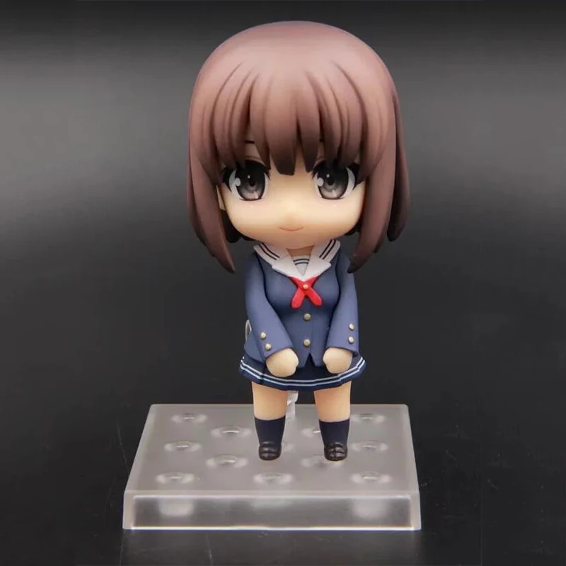 

Anime figure saenai heroine action Katou Megumi 10cm PVC model Nendoroid toy doll KA245