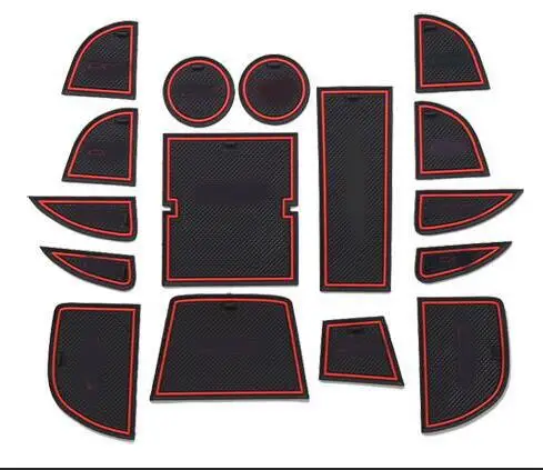 

High Quality Non-Slip Luminous Interior Door Pad Cup Mat Auto Accessories Fit For Mazda CX-5 CX5 2013 2014 Car Styling 16Pcs