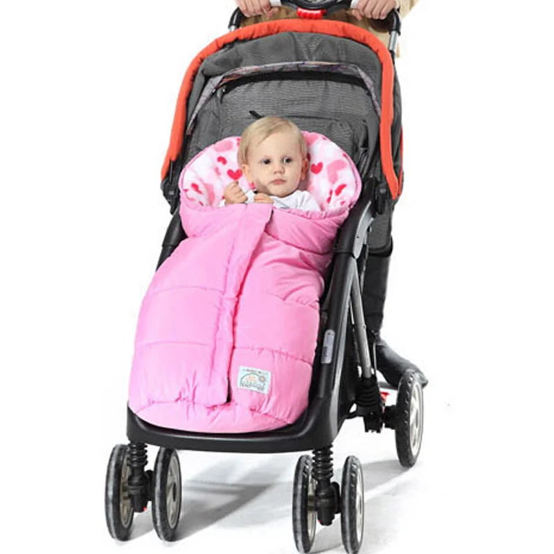 Теплые, 2 цвета, высокое качество, удобные, мягкие, многофункциональные, спальный мешок для детей, коляска, одеяла, Осень-зима, детские товары - Цвет: Розовый