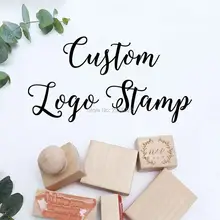 Пользовательский логотип или текст деревянный штамп, деревянная резиновая печать, персонализированный Деревянный Штамп для бизнеса, свадьбы, брендинга, события