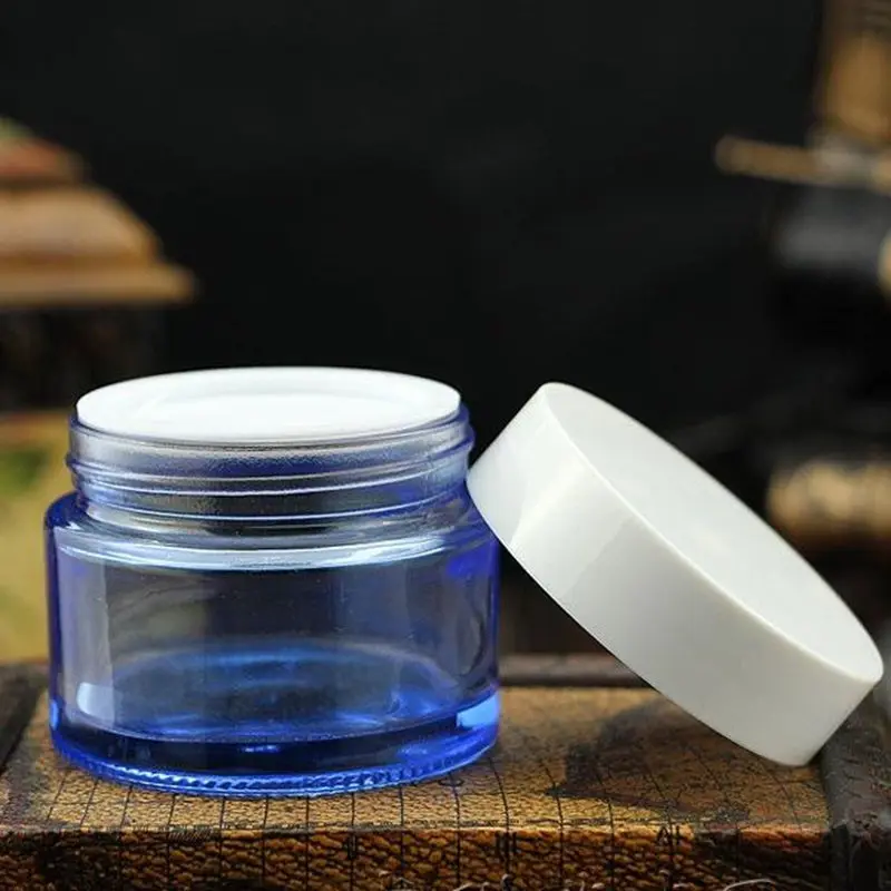 50g Glass Bottle Cream Jars Empty Cosmetic Container Great Jar for DIY