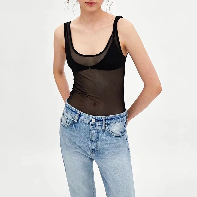 BLSQR Sexy Bodysuit Women Rompers Bodycon Jumpsuit Mesh Bodysuit Sheer See Through Bodysuits BLSQR Sexy Bodysuit Women Rompers Bodycon Jumpsuit Mesh Bodysuit Sheer See Through Bodysuits