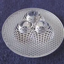 ZUS-42 высококачественный светодиодный объектив 3 P, размер: 42X10,3 мм, степень: 60, поверхность бусин, с шагом 1 мм, pmma-материалы