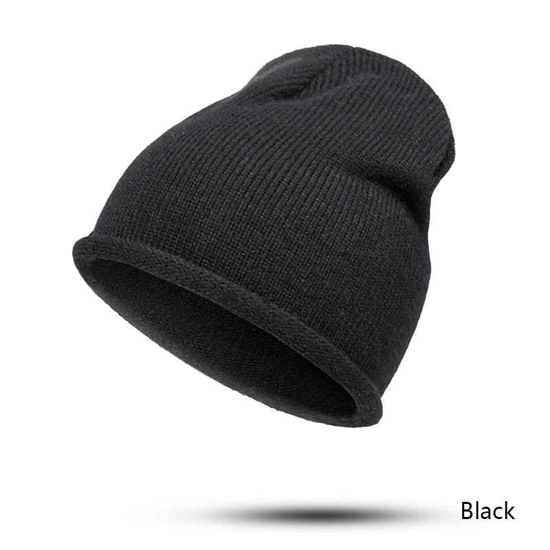 SIMPLESHOW модная зимняя теплая шапка Повседневная одноцветная шапка Skullies Beanies Дамская шапка брендовая шапка для женщин дизайн - Цвет: A