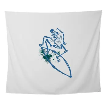 

SURF BONE Wall Tapestry Sandy Beach Picnic Throw Rug Blanket Camping Tent Travel Sleeping Pad