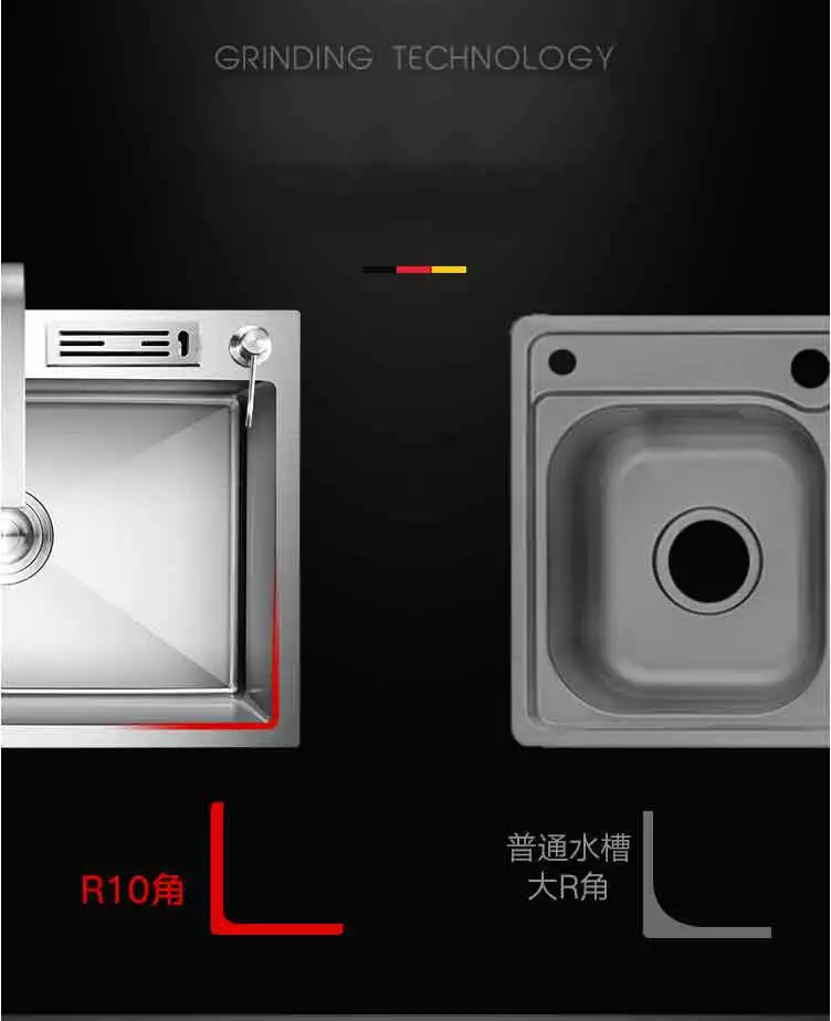德国好太太不锈钢水槽单槽-厨房洗菜盆加厚手工水池洗碗池台下304-淘宝网_17