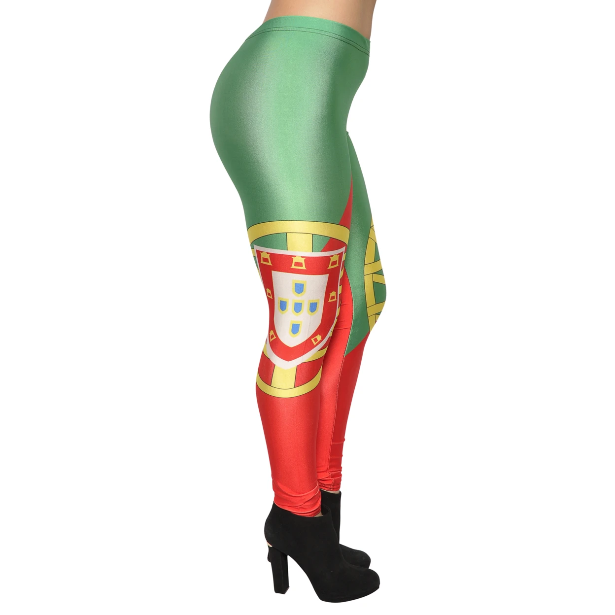 Women's Portugal Flag FIFA Cup Leggings Medium (2)