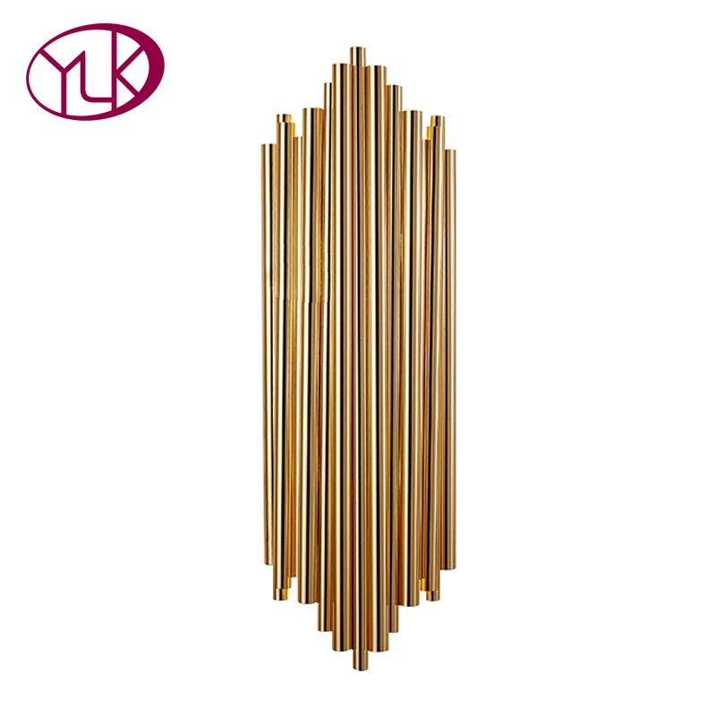 

Youlaike Gold LED Wall Sconce Light Bedside Living Room Stainless steel Wall Lamps AC90-260V Indoor Lighting Fixtures