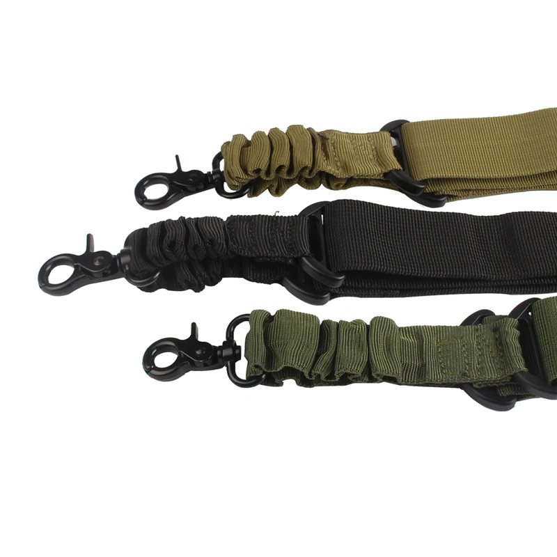 Тактический Пистолет один Point пушки винтовки Tactical Sling Банджи ремешка пояс-Black Tan зеленый 30-0002