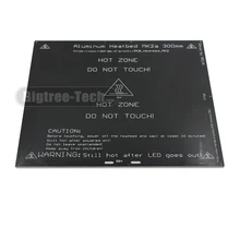 2017 MK2A 300*300*3.0mm RepRap RAMPS 1.4 PCB Aluminum Heatbed Hot Plate For Mendel For 3D Printer MK2B