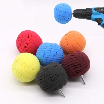 

Colorful Soft 3"(80mm ) polishing Ball Finishing Pad Polish Pad Buffer For Car Polishing Polisher Auto Tools