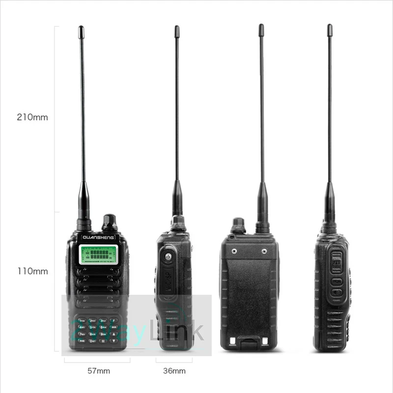 Высококачественная Двухдиапазонная рация QUANSHENG TG UV2 Ham 5 Вт VHF UHF SUPERHETERODYNE