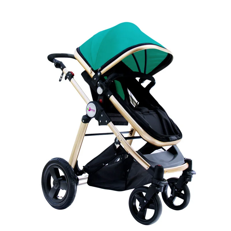 

Four Wheels Stroller Four Wheels Stroller High Baby Stroller Lay high-end two-way Push Shock Baby four-wheeled Trolley
