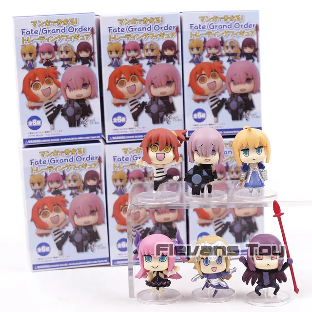 Fate Grand Order Learning With Manga Saber Jeanne D Arc Mash Scathach Elizabeth Gudako Pvc Figures Toys 6pcs Set Action Toy Figures Aliexpress