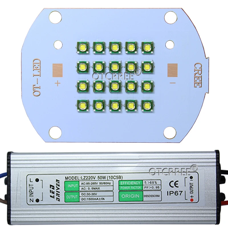 CREE XPE XP-E 30 Вт 50 Вт 60 Вт нейтральный чистый белый 4500-5000 К Высокая мощность чип для светодиодной лампы светильник диод для прожектор светильник/DIY