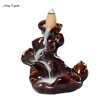 Новая горячая мода и хорошее качество бытовой Фарфор керамический, с обратным потоком ладан горелка держатель буддийский аромат украшения