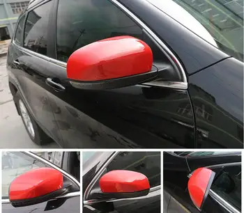 

5 Pairs ABS Rearview Mirror Cover Decoration Car Rear Mirror Protect Shell Frame Sticker for JEEP 2017 2018 Renegade Compass