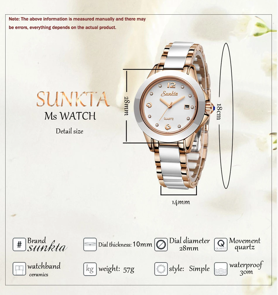 SUNKTA Топ люксовый бренд женские часы из розового золота женские ультра-тонкие часы Мода бутик девушка часы Senhoras Assistir