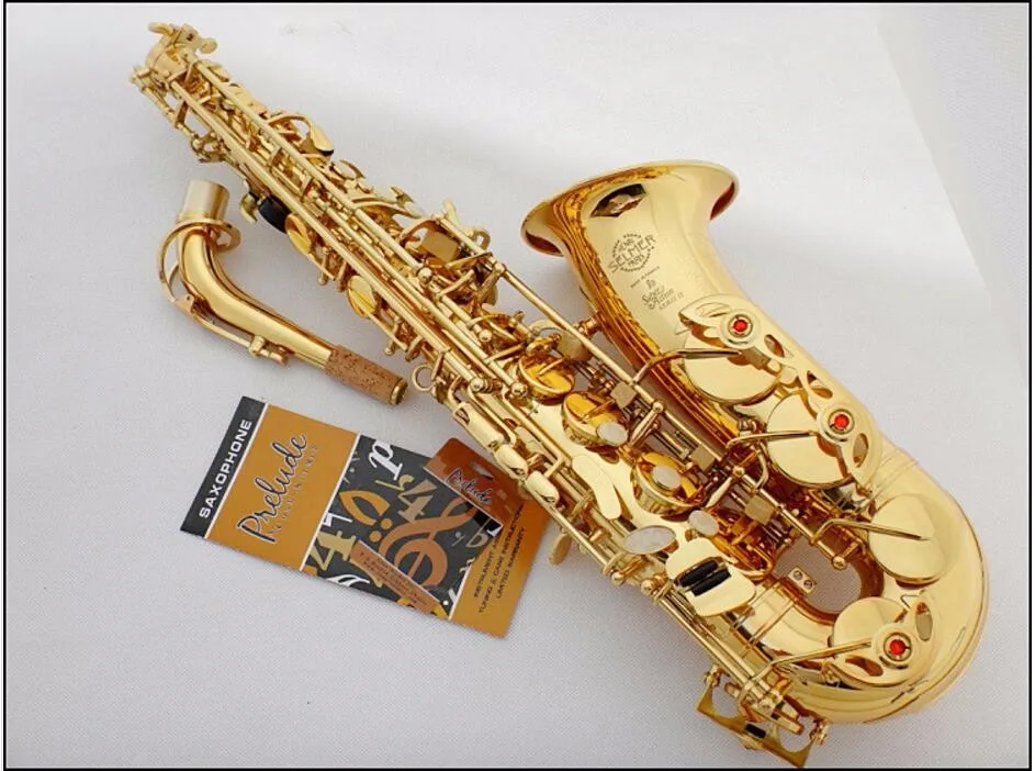 

Selmer 802 SAS-802 Alto Saxophone E Flat Sax Gold Lacquer Musical Instruments with Mouthpiece Gloves, Reeds, Strap,case