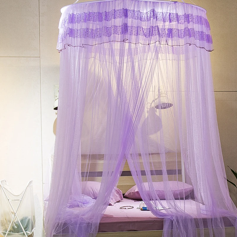 Summer Mosquito net king size bed net Hung Dome bed princess dot