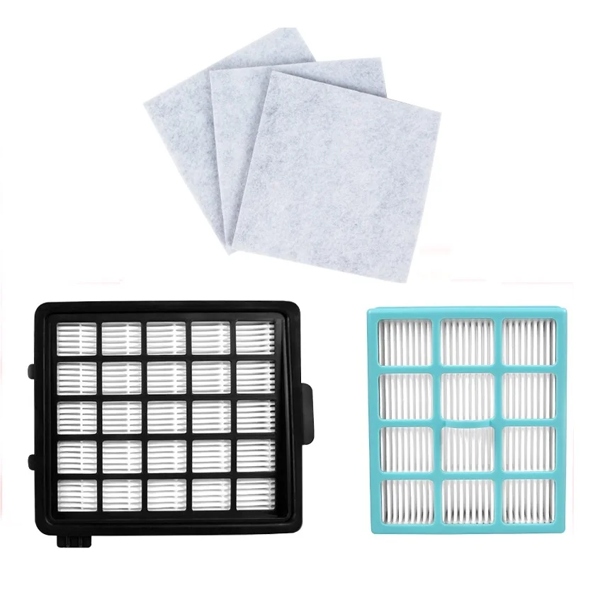 

High Quality 2pcs Hepa Filter & 3pcs Motor Cotton Filter For Philips FC8134 FC8135 FC8136 FC8142 FC8146 FC8148 FC8140 FC8144
