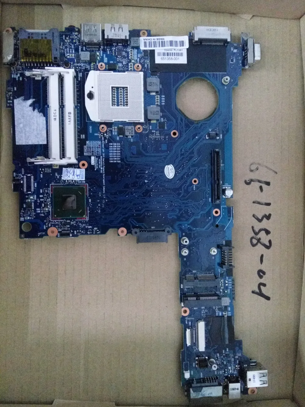 

651358-001 lap 2560P connect board connect with motherboard full test lap connect board