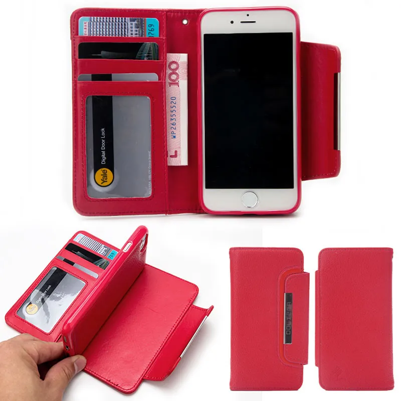 iPHone 7 leather case red