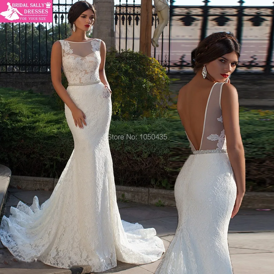 Fish cut wedding dress Clearance