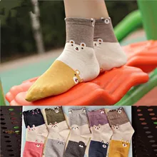 1 предмет прекрасный кот милые модные носки Для женщин с рисунком кота хлопковые носки для девочек Для женщин Творческий Смешные носки без пятки Sokken Kawaii Meias