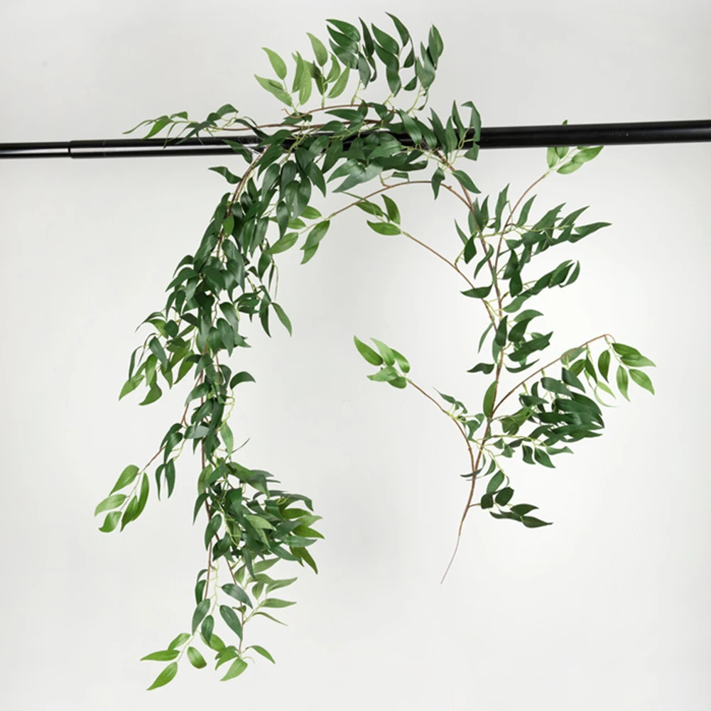 

170cm diy fake leaves artificial plants Artificial Leaves Garland Willow Leaves Vine Simulation Plants for home wedding New
