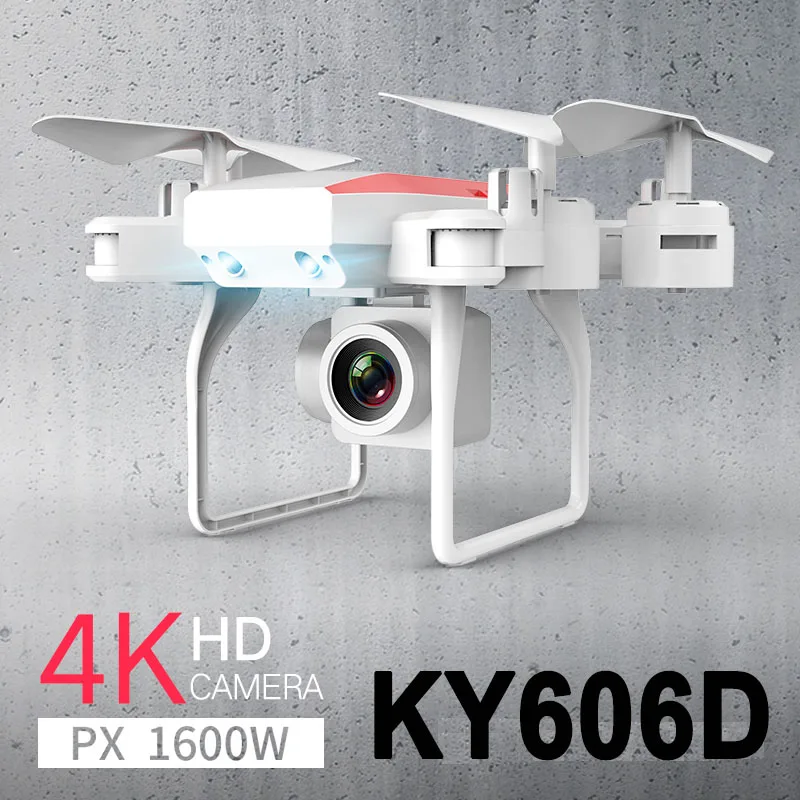 Новый KY606D Дрон 4k HD аэрофотосъемка 20 минут полета воздушного давления Hover A Key Take-off