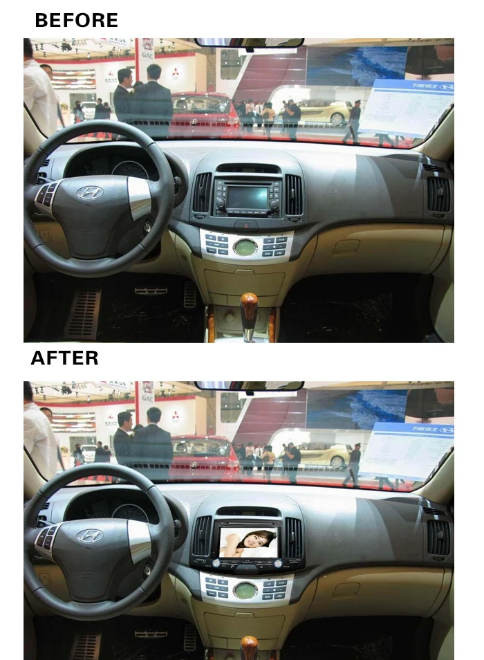 Sale AHHDMCL Car Multimedia Player DVD Radio Stereo Audio GPS Navigation For Hyundai Elantra 2007 2008 2009 2010 2011 5