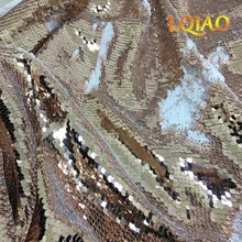 3 метра(1,25 м х 3 м) двусторонняя Русалка рыбья чешуя блесток ткань розовое золото-ткань с белыми пайетками для платьев/бикини/наволочки