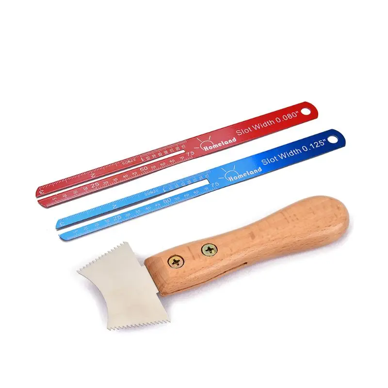 

Fingerboard Fretboard Frets Width Gauge Ruler And Groove slot Burin Measure Guitar Bass Tool