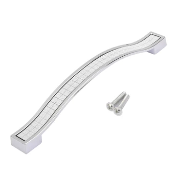 

Stylish Crystal Door Knob Kitchen Cabinet Drawer wardrobe Pull Handle 174mm