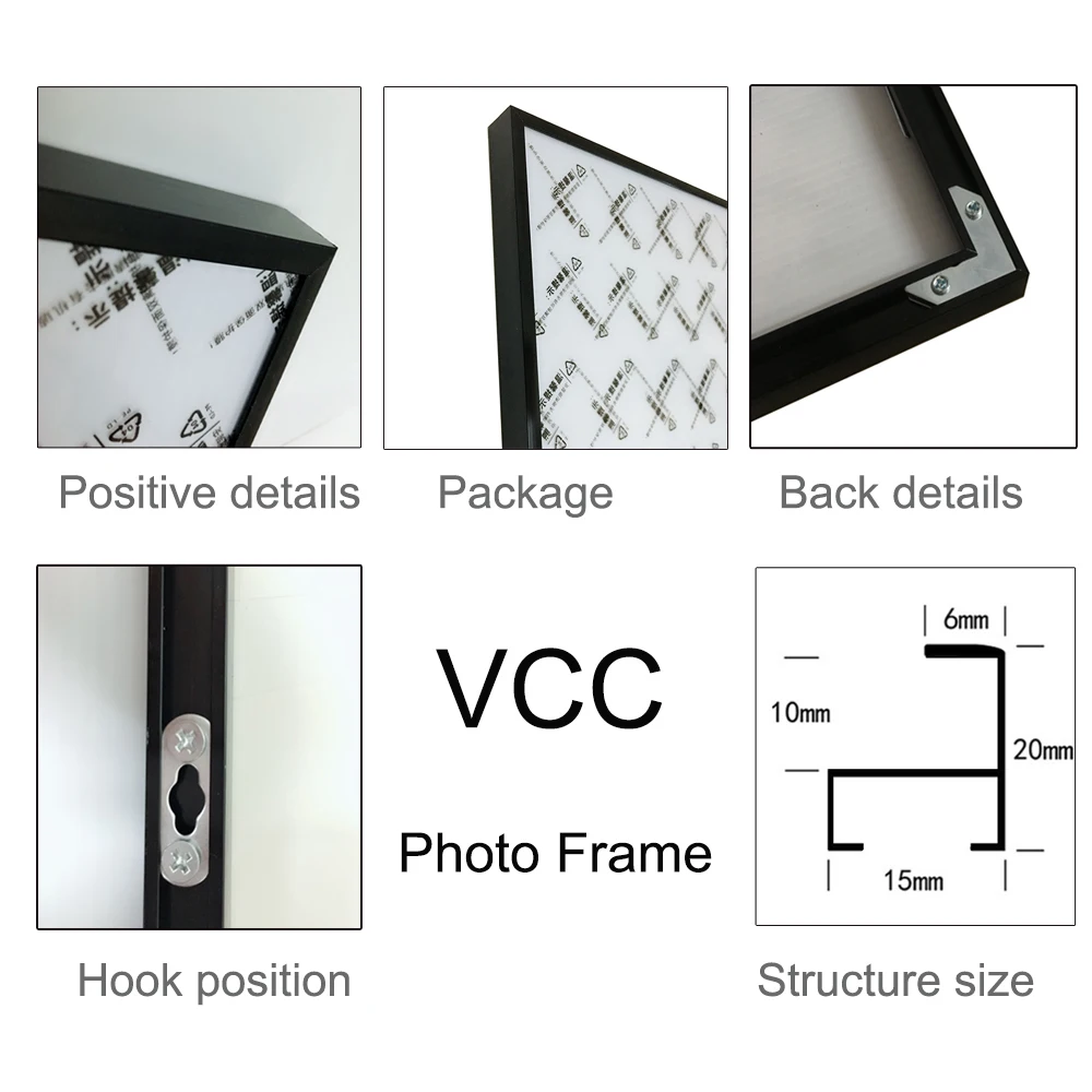 40X50 см 40X60 см рамка для картин металлическая рамка для постера классические алюминиевые фоторамки для настенных подвесок 16X24 дюймов 16X20 дюймов VCC