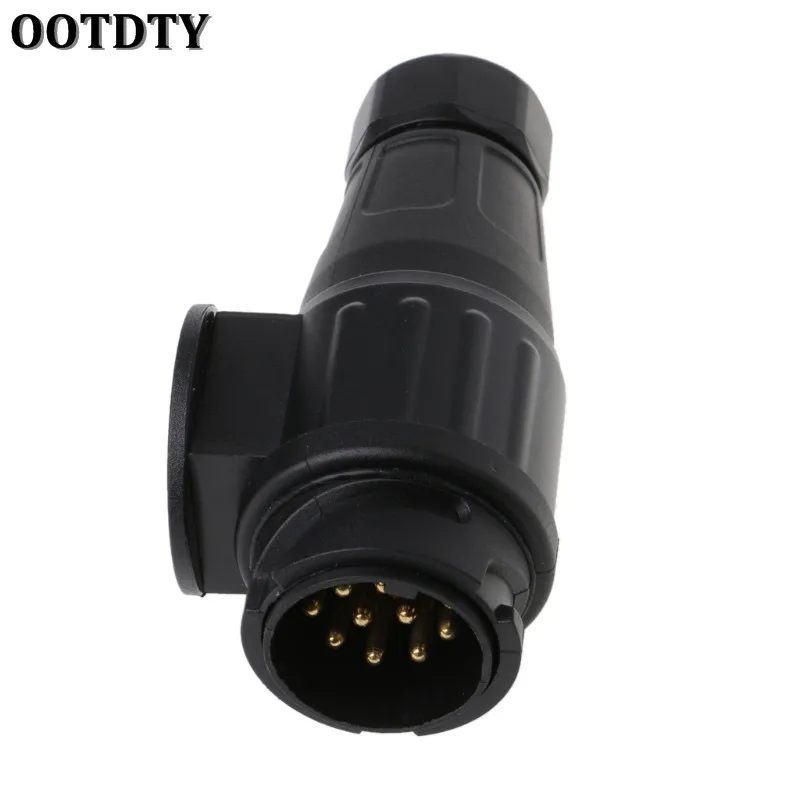

OOTDTY Auto Car Trailer 13 Pin Plug Connector Socket Caravan Truck Waterproof Adapter