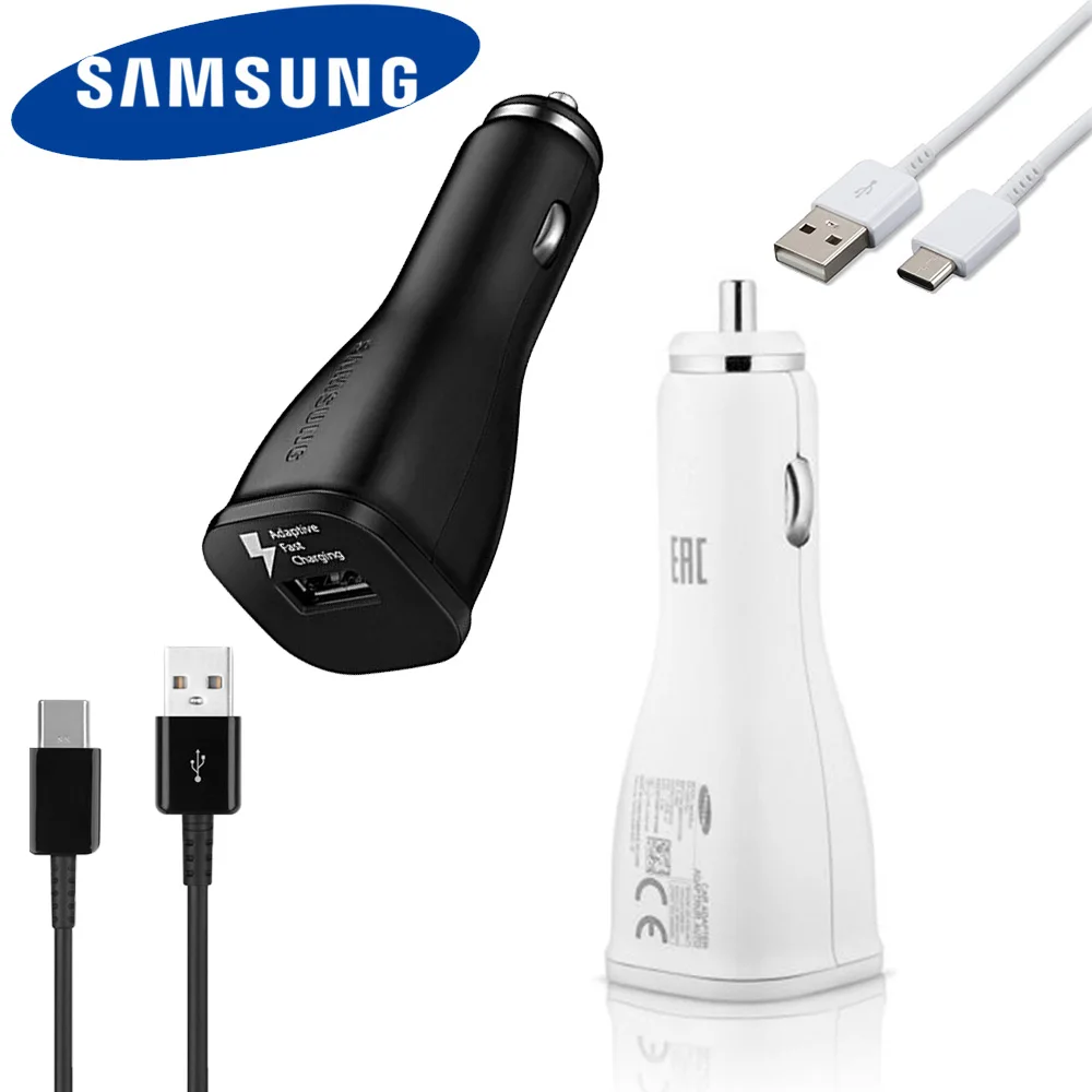 Original Samsung Galaxy S10 fast Car Charger 1.67A usb type-c quick car charge power adapter for S9 S8 S7 Note 7 8 9 A5 A7 2017