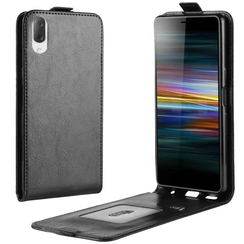 Для sony Xperia L3 Чехол Флип из искусственной кожи силиконовый полный защитный бампер телефон сумка для sony L3 Вертикальная задняя крышка на L 3