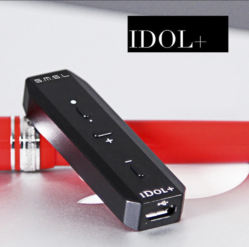 

USB DAC SMSL IDOL+ Mini Headphone Amplifier Audio Portable Decoder AMP Audio MAX97220A OTG Volume Adjustment 24Bit/96kHz