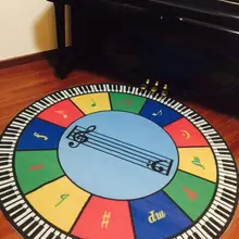 Изысканная смешанная пряжа фортепиано Дизайн с музыкальными нотами для фортепиано пользовательский ковер устойчивость к скольжению музыкального класса домашний деко ковер