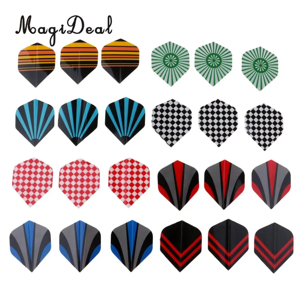 24/27/36pcs Professional Dart Flights Feather Tail Wing Flight Replacement Darts Accessory Supplies National Flag 