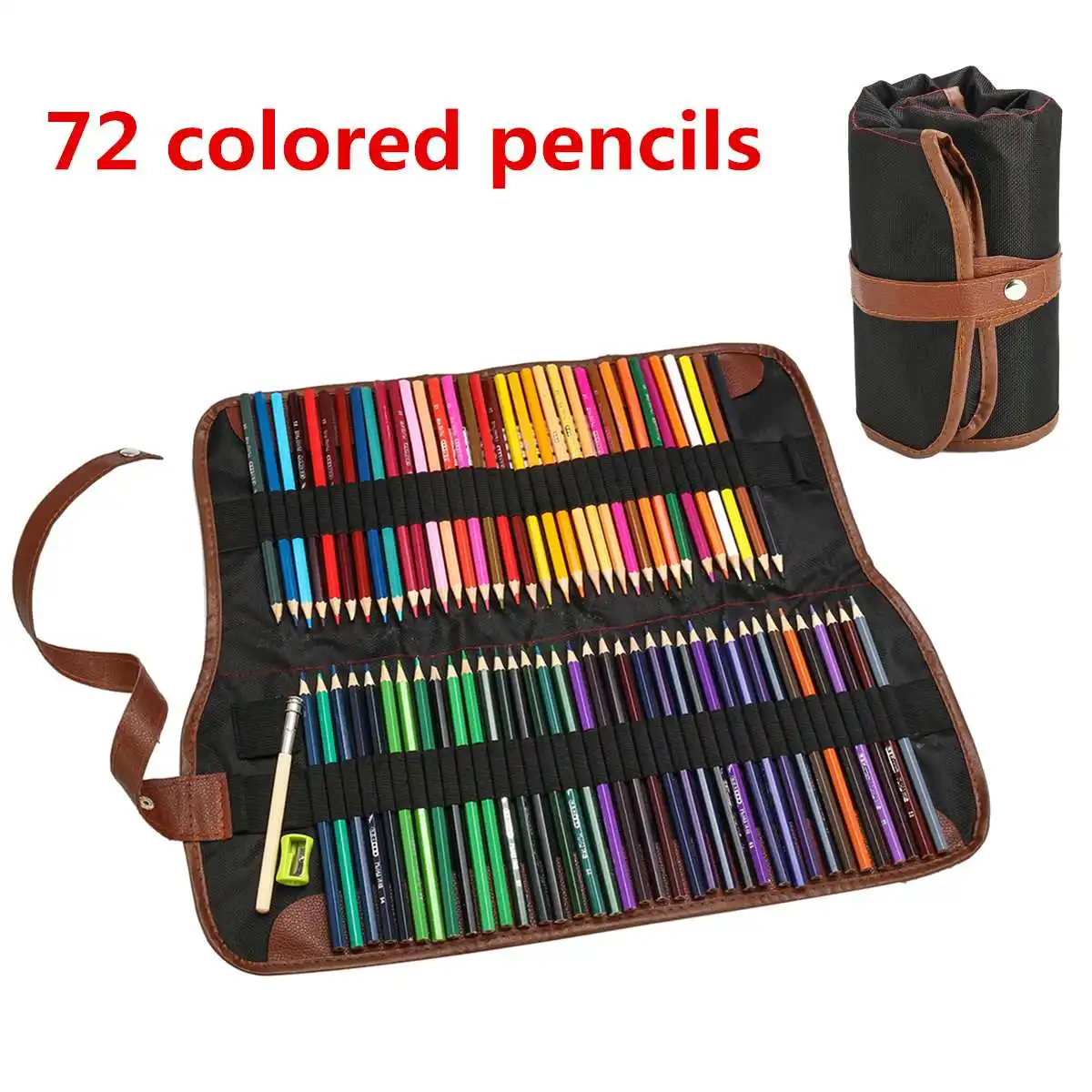 

professional Oily 72 Color Pencils lapices de colores for Coloured Drawing Pencil Set Art Supplies For Kids with Carry bag